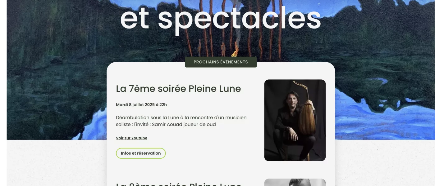 site Kirby CMS sur-mesure &mdash; Les Chemins d'El&eacute;onore Tourisme, &eacute;v&eacute;nementiel et culturel &mdash; d&eacute;veloppeur front-end freelance Emmanuel Lechat &mdash; vue 7/7