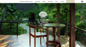 Site internet Intégration front-end Le Domaine de Tahina | Maison d'Hôte de luxe
